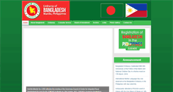 Desktop Screenshot of bangladeshembassymanila.org