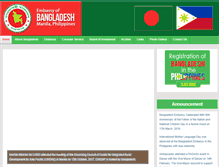 Tablet Screenshot of bangladeshembassymanila.org